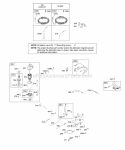 Alternator Controls Electric Starter Governor Spring Ignition Diagram and Parts List for 28BH76-0114-E1  Briggs and Stratton Engine